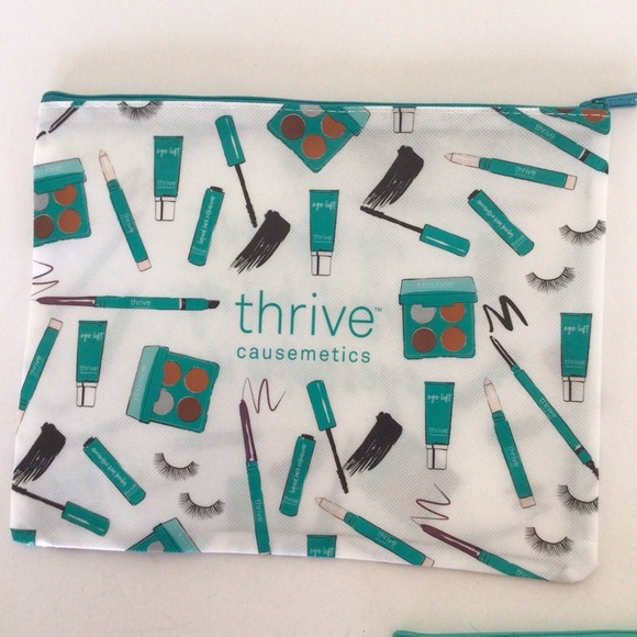 THRIVE CAUSEMETICS MAKEUP TRAVEL POUCHES NWT - Picture 4 of 9